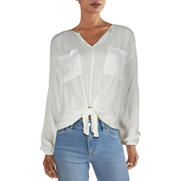 Karen Kane Womens Tie-Front Top Karen Kane Womens Tie-Front Top